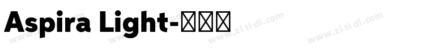 Aspira Light字体转换